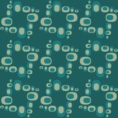 Rounded abstract seamless pattern - accent for any surfaces.
