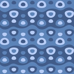 Rounded abstract seamless pattern - accent for any surfaces.