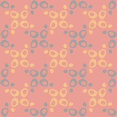 Rounded abstract seamless pattern - accent for any surfaces.