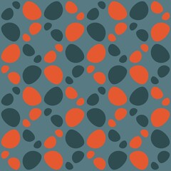 Rounded abstract seamless pattern - accent for any surfaces.