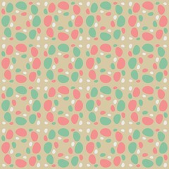 Rounded abstract seamless pattern - accent for any surfaces.