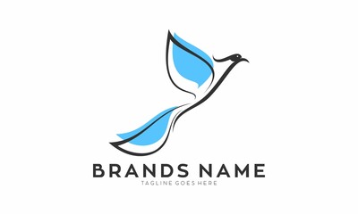 Bird luxury vector logo