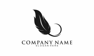 Feather elegant logo