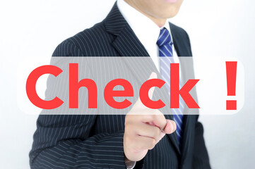 チェック 文字素材