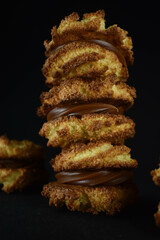 reposteria, bombones con dulce de leche y chocolate