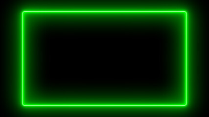 Green neon frame  © Alida