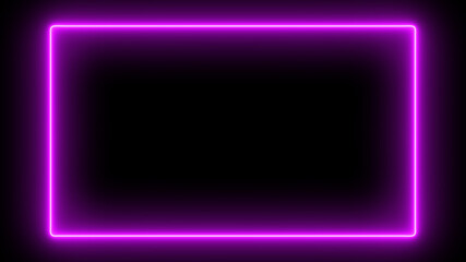 Fototapeta na wymiar Purple neon frame 