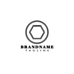 bolt logo icon cartoon design black isolated vector illustration