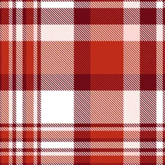 Wall murals Bordeaux Seamless plaid check pattern in red, burgundy, pink and white.