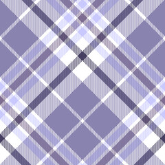 Seamless plaid check pattern in purple, mauve, lavender, pale blue and white.