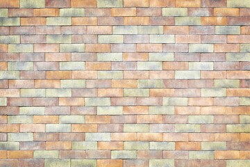 Colorful Bricks wall use for fashion decoration or pattern texture background