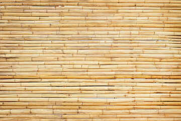 Bamboo fence, horizontal pattern texture background