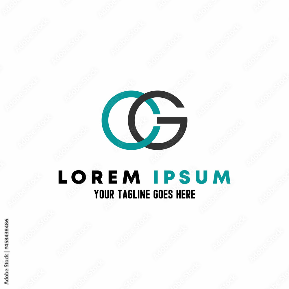 Poster Simple and unique letter or word CG connected font image graphic icon logo design abstract concept vector stock. Can be used as a symbol associated with initial