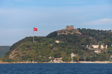 Yoros Castle in Anadolu Kavagi. istanbul, turkey.
The ruins of the historic fortress on the...