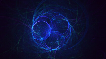 Fototapeta premium 3D rendering abstract colorful fractal light background