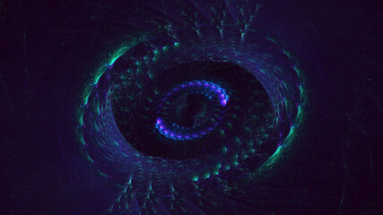 3D rendering abstract round light background