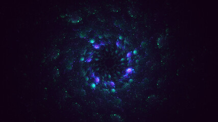 3D rendering abstract round light background