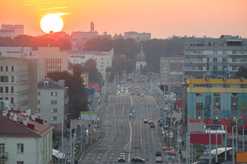 Courtyards of Minsk from above.