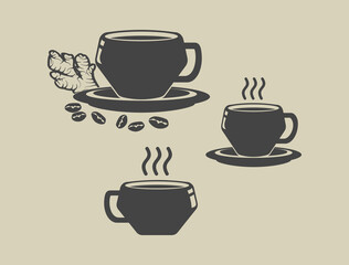 coffee mug icon vector collections