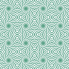 Abstract seamless pattern with various shapes. Geometric pattern for fabric. Textile background.