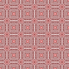 Abstract seamless pattern with various shapes. Geometric pattern for fabric. Textile background.