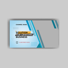 Modern and creative video thumbnail design for all social media.