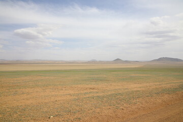View of Mongolian desert, Mongolia