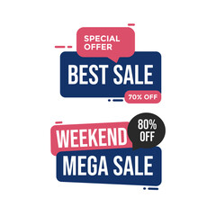 Special offer sale banner for your design. Suitable for discount clearance event festival , illustration vector