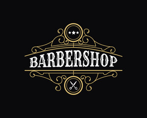 Vintage ornamental logo with floral ornament. Suitable for whiskey, liquor, beer, brewery, wine, barber shop, coffee shop, tattoo studio, salon, boutique, hotel, shop signage engraving illustration