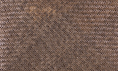 Fototapeta na wymiar Wooden brown striped textured background, Wicker pattern, Basket weave pattern