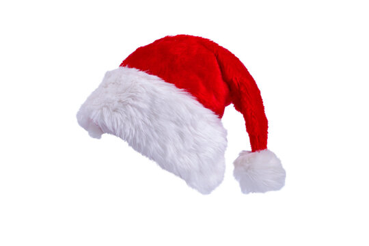 Christmas santa hat isolated on white background.