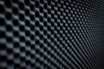image of soundproofing foam in studio background