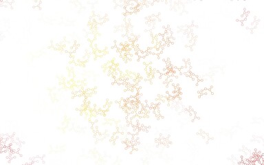 Light Orange vector template with artificial intelligence structure.