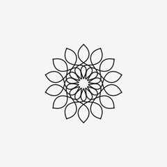  Simple Mandala Shapes for Coloring. Vector Mandala. Floral. Flowers. Oriental. Book Pages.

