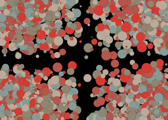 Colorful Universe Distribution Computational Generative Art background illustration