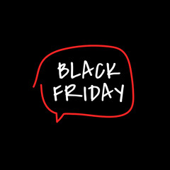 Black Friday banner. Vector illustration	