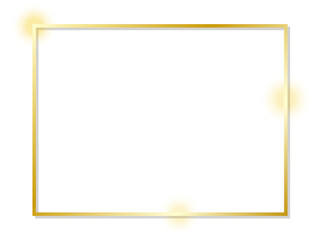 ゴールドのフレーム
