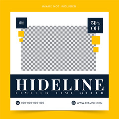 Furniture Sale for Social Media Post and Web Banner Template