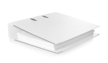 Office folder on white background
