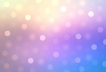Fototapeta premium Holidays bokeh background light iridescent gradient. Blue lilac yellow colors. Xmas wonderful airy glare illustration.