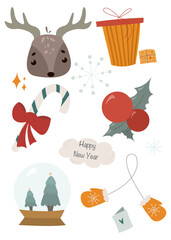 Christmas icons set