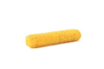 Fried cheese stick isolated on white background
