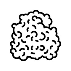 paper pulp line icon vector. paper pulp sign. isolated contour symbol black illustration