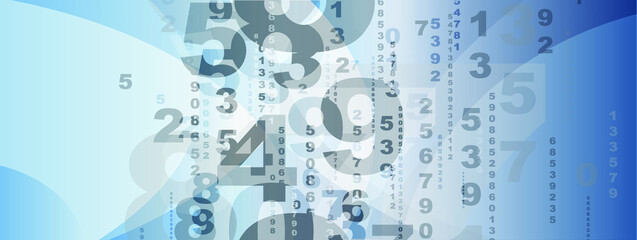 abstract background with numbers and symbols	