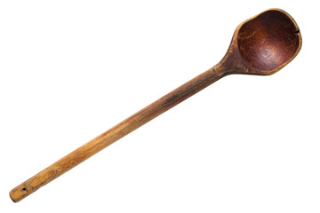 Wood spoon isolated