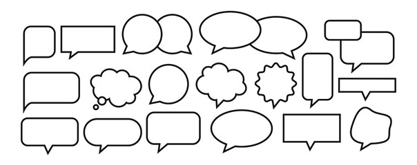 Obraz premium set of speech bubbles