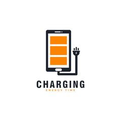Charging Icon. Battery Fast Charge Logo Design Inspiration
