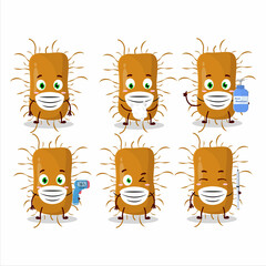 A picture of nidovirales cartoon design style keep staying healthy during a pandemic