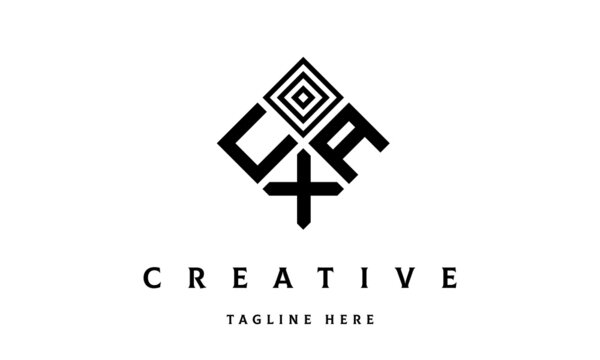 UAX rectangle three latter logo vector