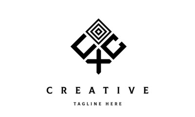 UCX rectangle three latter logo vector